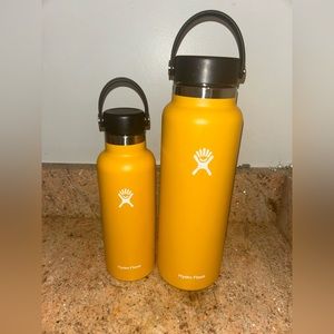 Hydro-Flask Orange/Yellow | 40 oz & 18 oz Water Bottle Set